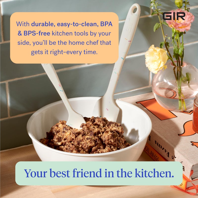 GIR: Get It Right Silicone Kitchen Spatula - Non-toxic Cooking Utensils for Nonstick Cookware, Cooking and Baking, Ultimate - 11IN - Studio White - Image 4